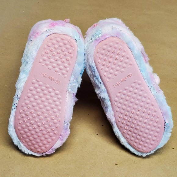 Totes Toasties Unicorn Slippers M(13-1) Pink - Picture 7 of 11